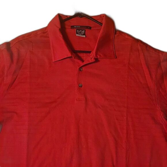 Nike Shirt Mens XL Red Tiger Woods Golf Collection Lakeridge Polo Short Sleeve - Picture 3 of 7